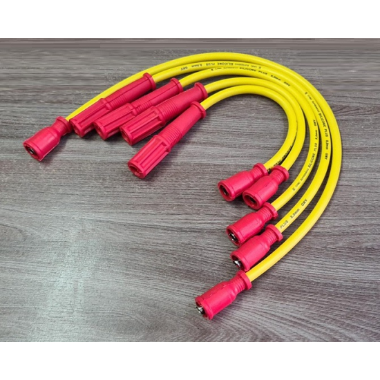 CABO DE VELA ( JOGO SISTEMA ORIGINAL ) 8MM SILICONE AMARELO MAVERICK 4CC