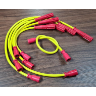 CABO DE VELA ( JOGO SISTEMA ORIGINAL ) 8MM SILICONE AMARELO C-10 - VERANEIO ( MOTOR 6CC CHEVROLET BRASIL 261 ) 4.3