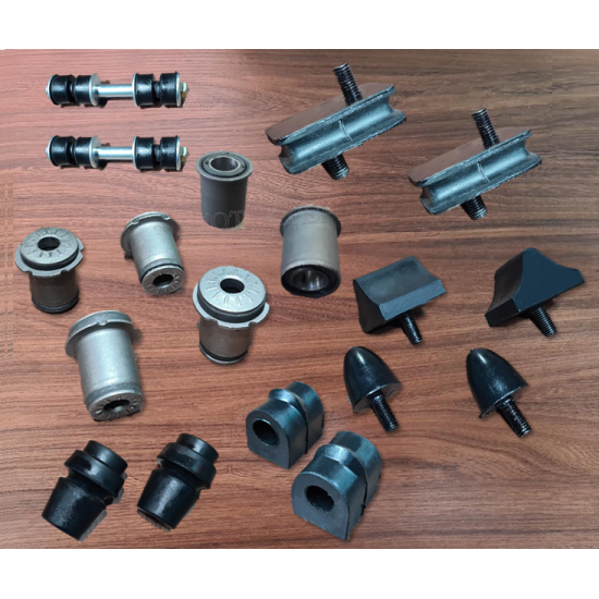 BUCHAS DA SUSPENSAO DIANTEIRA ( 18 PEÇAS ) COM COXIM DE MOTOR DODGE V8 ( MOTOR 273 318 ) 5.2