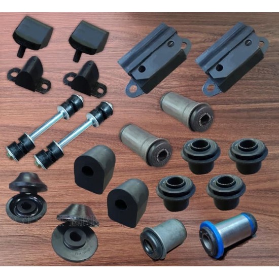 BUCHA DA SUSPENSAO DIANTEIRA ( 22 PEÇAS ) JOGO COM COXIM 67 A 75 MOTOR 272 E 292 GALAXIE - LANDAU ( MOTOR V8 )