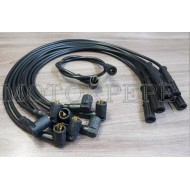 CABO DE VELA MOTOR 302 ( JOGO SISTEMA ORIGINAL ) 7MM PRETO COMUM EM COBRE GALAXIE - LANDAU ( MOTOR V8 )