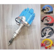 DISTRIBUIDOR COM BOBINA E MODULO EMBUTIDO + CABO DE VELA ( IGNIÇÃO ELETRONICA HEI ) AZUL MOTOR 302 GALAXIE - LANDAU ( MOTOR V8 )