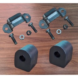 ABRAÇADEIRA COM BUCHA DA BARRA ESTABILIZADORA DIANTEIRA ( PAR ) GALAXIE - LANDAU ( MOTOR V8 )