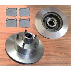 DISCO DE FREIO ( VENTILADO COM CUBO ) COM PASTILHA ATÉ 80 PAR GALAXIE - LANDAU ( MOTOR V8 )