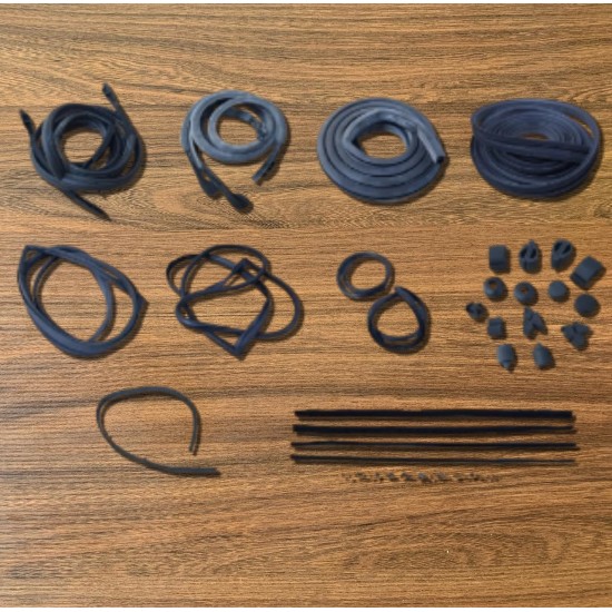 KIT DE BORRACHAS ( 2 PORTAS ) COMPLETO MAVERICK V8 ( MOTOR 302 ) 5.0
