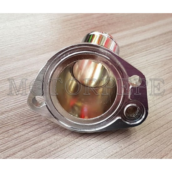 TAMPA DA VALVULA TERMOSTATICA ( WATER NECK ) CROMADO MAVERICK V8 ( MOTOR 302 ) 5.0